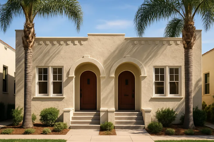 Illustrative Mid-City Los Angeles pre-war duplex